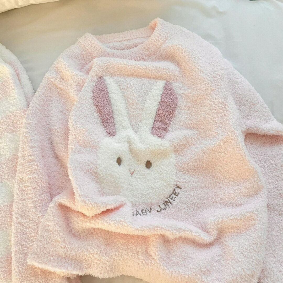 モコモコ パジャマ レディース 上下セット 韓国風 可愛い 長袖 トップス ロングパンツ ルームウェア 冬 部屋着 寝巻き 防寒 暖かい ふわふわ 部屋着 可愛い
