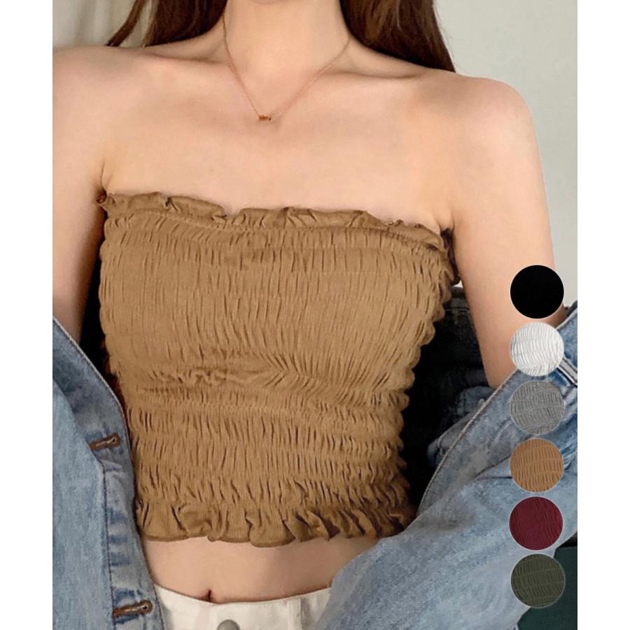 Unisex Casual Wear - チューブトップカップ付きインナーおしゃれ爆買おしゃれ 可愛い かわいい 送料無料 新作