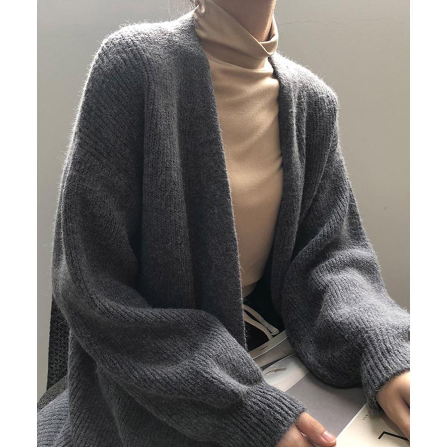 ゴリー楽天市場店のリブニット ロングカーディガン 韓国風売り尽くしセール爆買おしゃれ 可愛い かわいい 送料無料 新作｜アングル3
