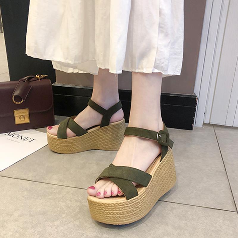 ウェッジソール サンダル シューズ 厚底サンダル 厚底靴 ウェッジソール ビーチサンダル ストラップサンダル 歩きやすい 疲れない 軽量 おしゃれ