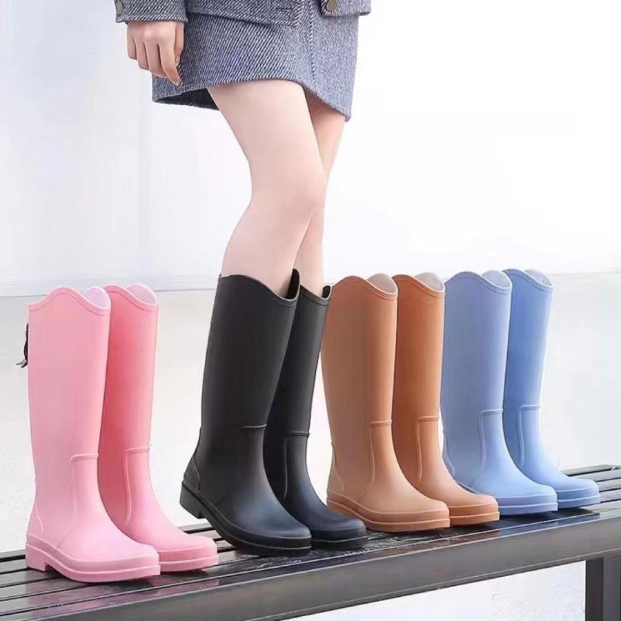Rakuten - レインブーツ 長靴 ブーツ レディース 滑り止め ロング丈 ミディアム丈 ラバー 梅雨 防水 雨の日 雪の日 アウトドア ショート 大きいサイズ ガー