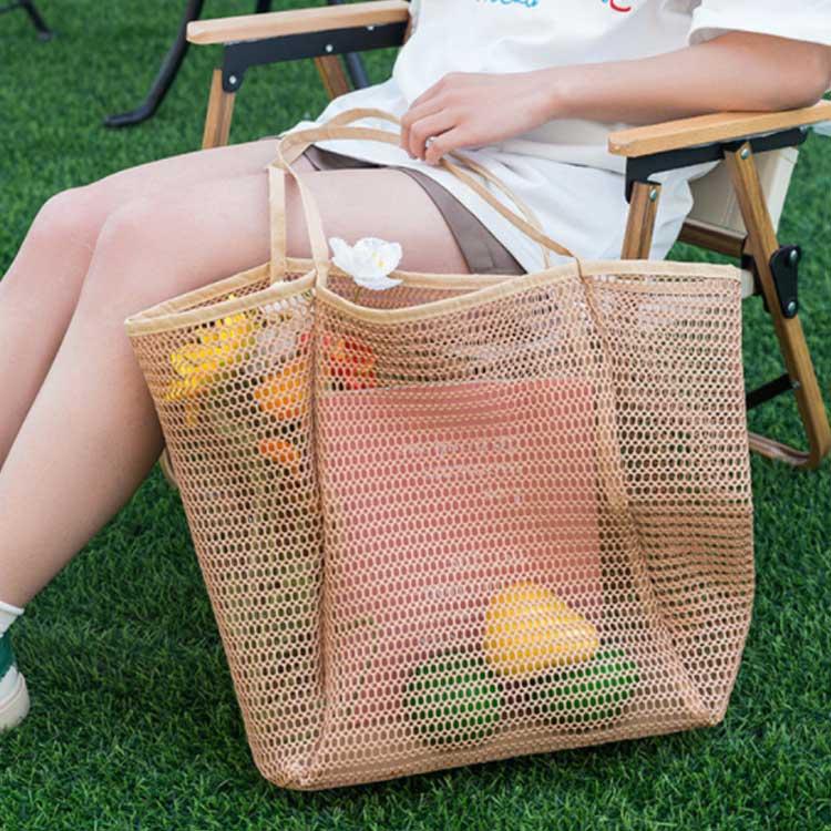 プールバッグ エコバッグ ビーチバッグ メッシュバッグ トートバック ショルダーバッグ 折りたたみ 温泉 スパバッグ プールバッグ 旅行バッグ 水着入 gori-10012096 ゴリー楽天市場店 サンプル画像2