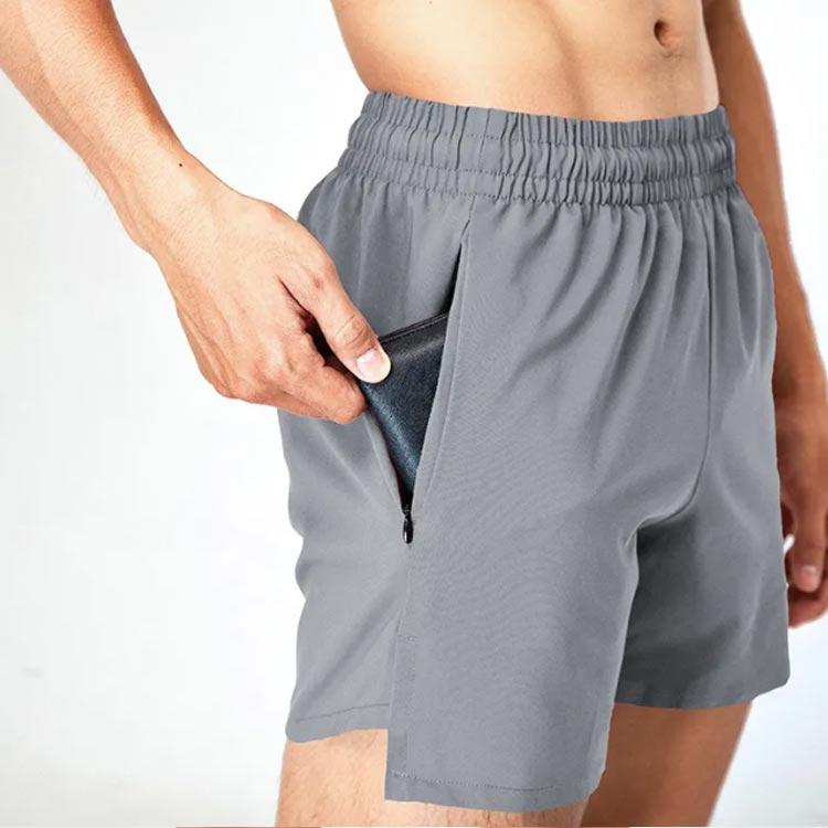 ウェストゴム ランニングパンツ メンズ トレーニングウェア スポーツ ショートパンツ ジップポケット 速乾 大きいサイズ 薄手 スポーツウェア フィッ