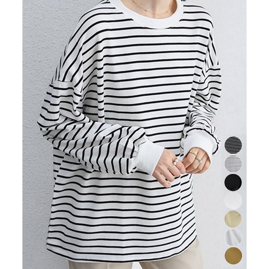 樂天商城 - ボーダーtシャツ レディース 長袖ロンT　おしゃれ 可愛い かわいい 送料無料 新作