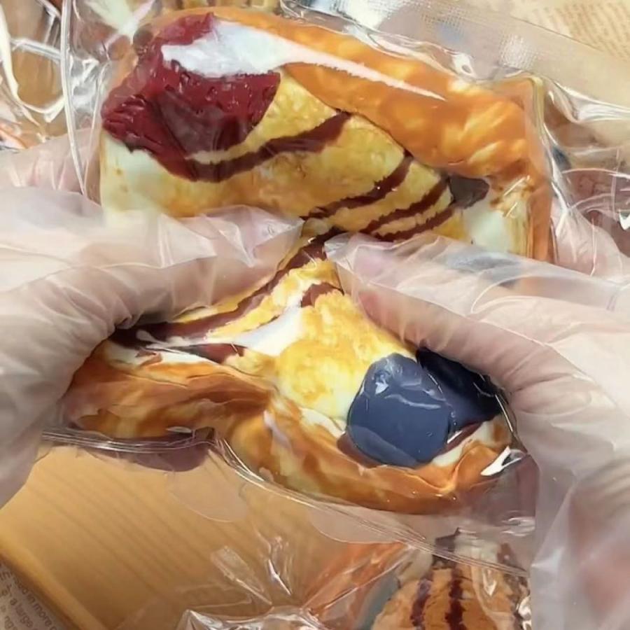 パンスクイーズ パン肉球 大サイズ / 中サイズ 低反発 おもちゃ かわいい 握る ストレス解消 もちもち おしゃれ 握って遊ぶ ケーキ スクイーズ 肉球 そっくり gori-10023477 ゴリー楽天市場店 サンプル画像2