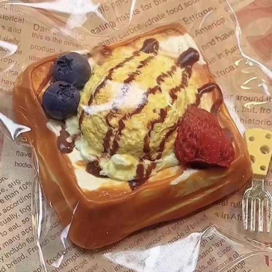 パンスクイーズ パン肉球 大サイズ / 中サイズ 低反発 おもちゃ かわいい 握る ストレス解消 もちもち おしゃれ 握って遊ぶ ケーキ スクイーズ 肉球 そっくり gori-10023477 ゴリー楽天市場店 サンプル画像3