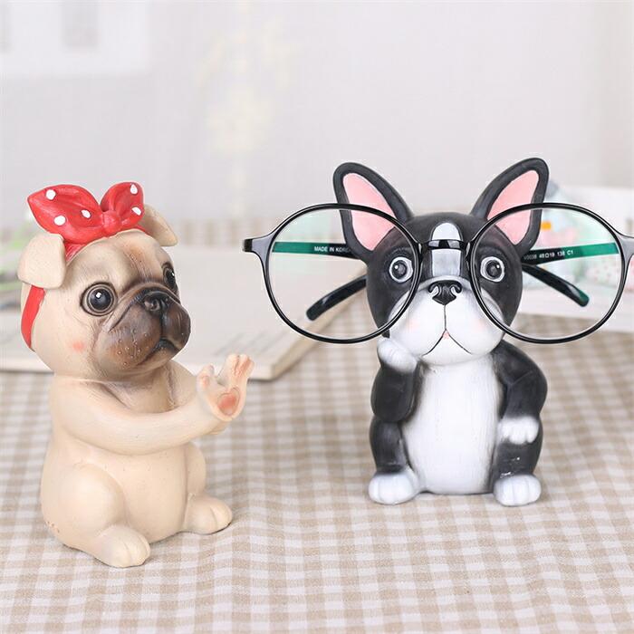 ゴリー楽天市場店のメガネスタンド 犬 眼鏡スタンド ワンちゃん メガネホルダー 卓上 かわいい 動物モチーフ インテリア 子供部屋 プレゼント｜アングル3