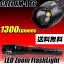 【あす楽対応】 【送料無料】 1300LMの明るさ!ZOOM機能付 LEDハンディライト/専用充電器・専用電池付/収納ホルダー/ストラップ/懐中電灯/LED/強力/アウトドア/キャンプ/夜釣り/防犯/防災/自転車ライト【HLS_DU】 【RCP】 【送料無料_spsp1304】 【半額以下_spsp1304】