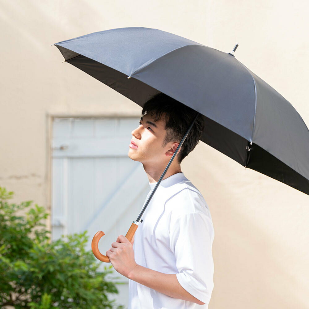 楽天ごりらつうはん香野商会65cmジャンプ 晴雨兼用無地耐風メンズ日傘（ブラックコーテイング加工）メンズ向け晴雨兼用傘。雨の日も、日差しの強い日も、いつでも使えるダークグレイ・ネイビー・ブラック・1色3本セット贈り物　御中元　プレゼント　記念品