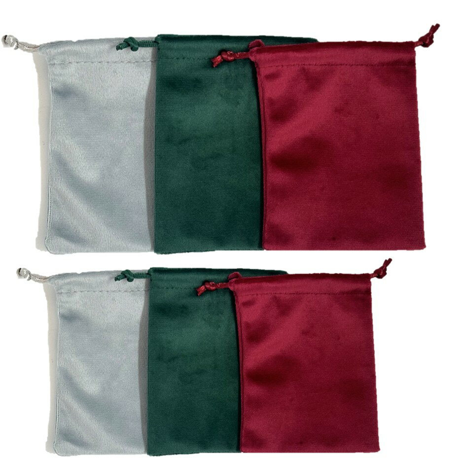 フランネルスクエア（M）柔らかいフランネル素材の巾着ポーチ宝飾の携帯整理に重宝です。