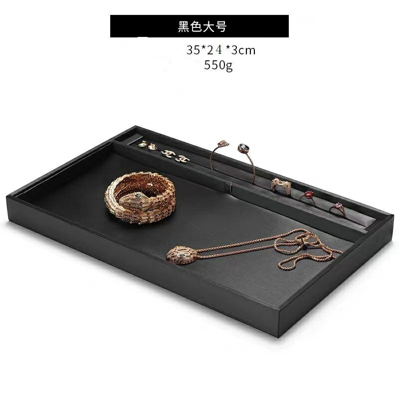 Rakuten - SV-311R　リング付きトレイ（大）大き目で使いやすい宝飾用トレイ指輪差しもついているので便利です宝石　貴金属　宝飾　アクセサリー　お祝い　展示　贈り物