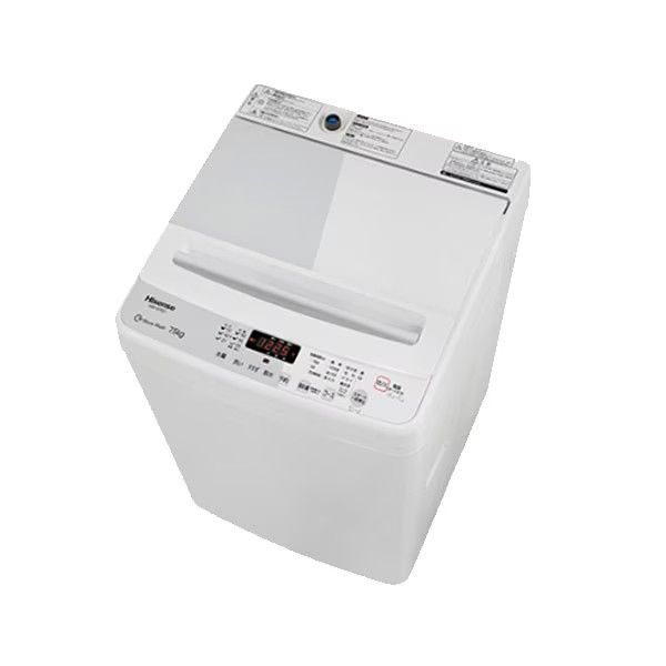 限定大特価！ハイセンス 全自動洗濯機 PJW-G75C（7.5Kg）　 hisense【アウトレット品】【送料込み(北海..