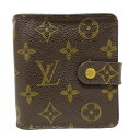 ルイヴィトン LOUIS VUITTON モノグラム コンパクトジップ M61667 2つ折財布 【中古】【送料無料】
