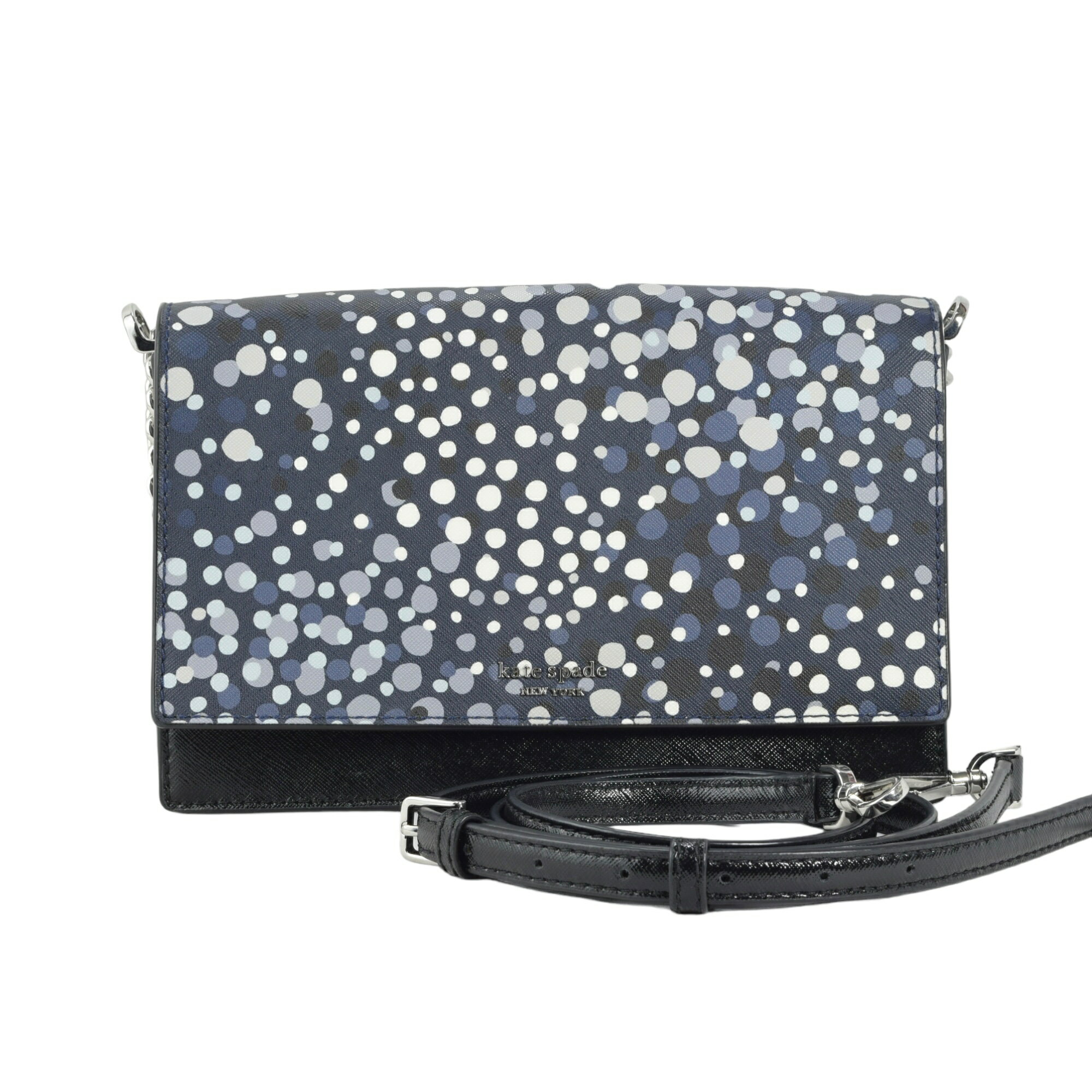 Kate spade ケイトスペード 2WAYバッグ ショルダーバッグ 水玉 ブラック系【中古】【送料無料】(4)