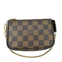 ルイ・ヴィトン LOUIS VUITTON ミニポシェット・アクセソワール ダミエ・エべヌ N58009 ポーチ レディース【中古】【送料無料】