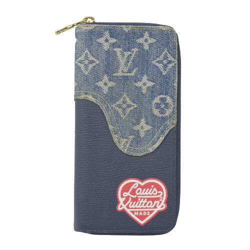 ルイヴィトン LOUIS VUITTON ジッピーウォレット・ヴェルティカル 長財布 M81107 モノグラム・ドリップ デニム ネイビー ブルー NIGOデザイン 日本限定【中古】【送料無料】 ルイヴィトン LOUIS VUITTON ジッピーウォレット・ヴェルティカル 長財布 M81107 モノグラム・ドリップ デニム ネイビー ブルー NIGOデザイン 日本限定【中古】【送料無料】