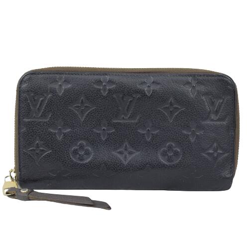 ルイヴィトン LOUIS VUITTON ポルトフォイユ・スクレット・ロン ラウンドファスナー 長財布 M93435 モノグラムアンプラント 