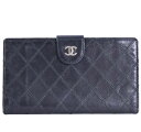 CHANEL シャネル ビコローレ がま口 長財布 ブラック【中古】【送料無料】(4)
