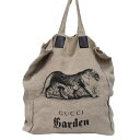 GUCCI グッチ ガーデン トートバッグ 虎 タイガー Garden キャンバス 【中古】【送料無料】