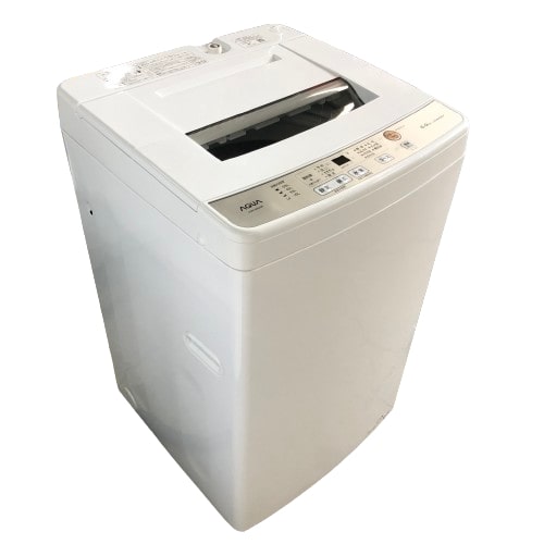 【中古】アクア 6kg 全自動洗濯機 AQW-S60J 2021年製 AQUA【洗濯機】