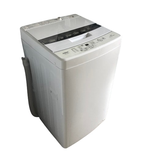 【中古】アクア 4.5kg 全自動洗濯機 AQW-S4MBK 2023年製 AQUA【洗濯機】