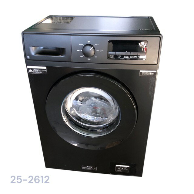 【中古】 ニトリ 6kg ドラム式洗濯機 ND60UL1 BLK 2025年製 【洗濯機】