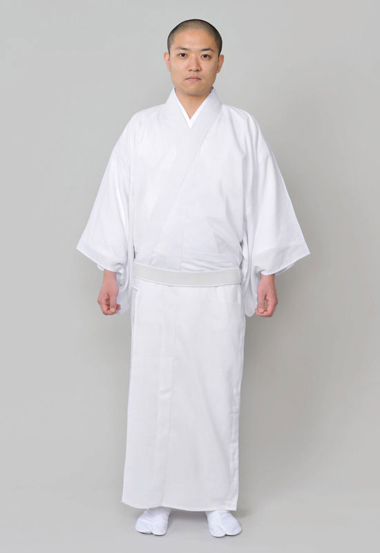 白衣 法衣 僧侶 寺院 法要 和装 着物 お遍路 巡礼着 はくい はくえ びゃくえ 日本製 テト麻白衣 SS-4Lサイズ