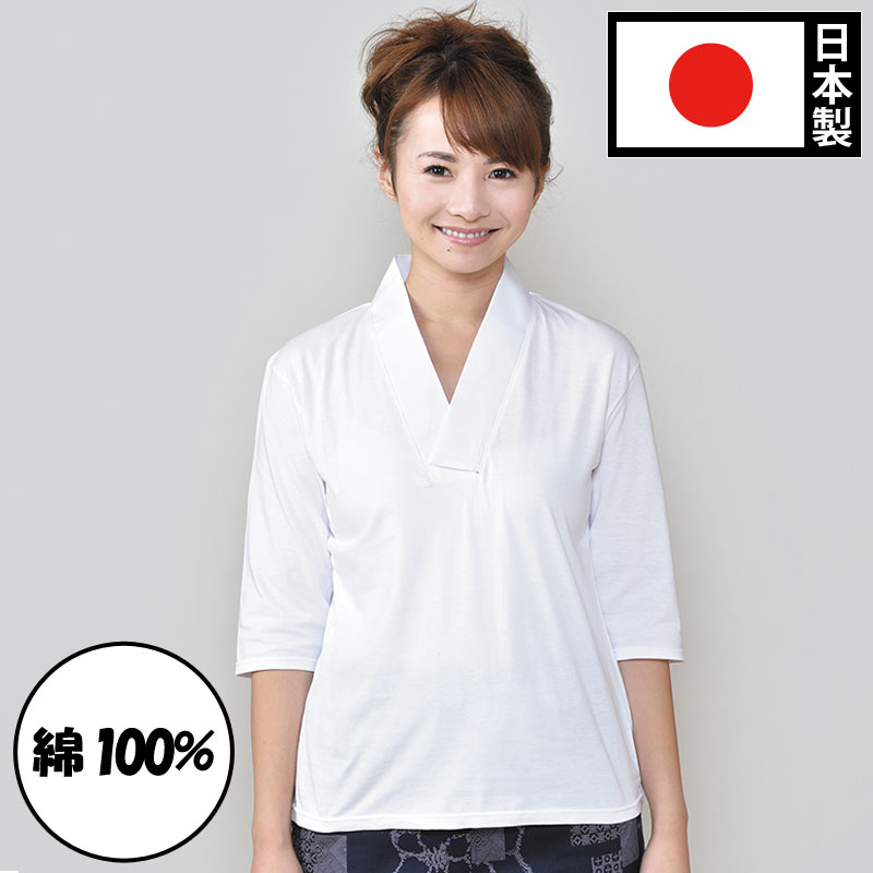 母の日 ギフト プレゼント 新女性用Tシャツ半襦袢(M-L)〔日本製〕