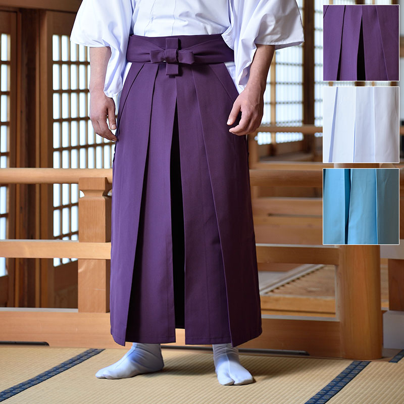 神職用 袴 装束 法衣 行衣 神社 寺院 僧侶 住職 メンズ 男性用 紳士 春 夏 秋 冬 日本製 洗える S M Lサイズ [神職用 袴 紫 白 アサギ (S-L)] 父の日 ギフト 送料無料