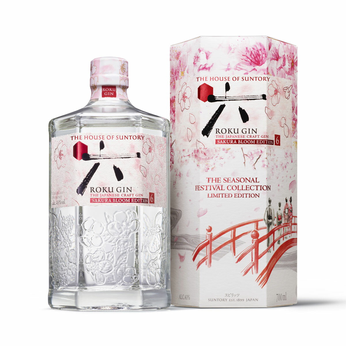 ジャパニーズクラフトジン「ROKU〈六〉SAKURA BLOOM EDITION」 700mlのサムネイル