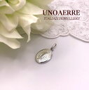 ウノアエレ ペンダントトップ レディース K18WG ホワイトゴールド Mサイズ メダイ 14MMB20/109W UNOAERRE 750 18金ホワイトゴー...