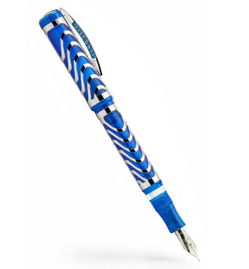 【タイムセール】 ヴィスコンティ スケルトン ブルー KP43-02-FPF (FP/細字) 万年筆 VISCONTI ビスコンティ SKELETON BLUE