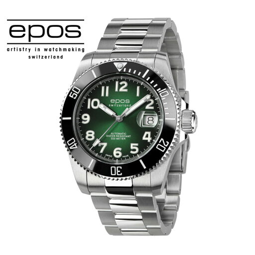 エポス スポーティブ ダイバー チタニウム 3504TIGRM 腕時計 メンズ 自動巻 epos Sportive Diver Titanium ダイバーズウォッチ メタルブレス チタン エポス スポーティブ ダイバー チタニウム 3504TIGRM 腕時計 メンズ 自動巻 epos Sportive Diver Titanium ダイバーズウォッチ メタルブレス チタン