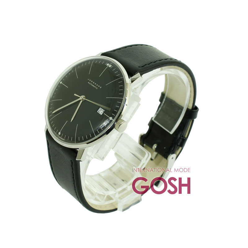 ユンハンス マックスビル オートマティック 027 4701 02 サファイアクリスタル 腕時計 メンズ JUNGHANS Max Bill Automatic 自動巻 ブラック系 プレゼント 027/4701.02