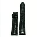アウトレット ショネッティ レザーベルト ブラック 黒 クロコ メンズ 17mm (尾錠なし) 革ベルト 腕時計 ワニ革