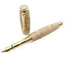 エフスタイル 万年筆 TWM18201 Beige 銘木万年筆/板屋楓(いたやかえで) fstyle Precious wood/Fountain pen 中字 コンバーター付き 木製
