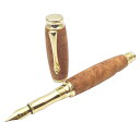 エフスタイル 万年筆 TWM18301 Orange 銘木万年筆/花梨こぶ杢 fstyle Precious wood/Fountain penP 中字 コンバ...