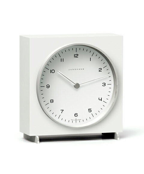 海外取り寄せ(納期:お問い合わせください) ユンハンス マックスビル 363 2210 00 置き時計 JUNGHANS Max Bill Table Clock 363/2210.00 ホワイト系