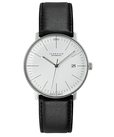 ユンハンス マックスビル 027 4002 02 サファイアクリスタル 腕時計 メンズ JUNGHANS Max Bill Automatic 027/4002.02 自動巻 レザーストラップ