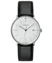 ユンハンス マックスビル 027 4002 02 サファイアクリスタル 腕時計 メンズ JUNGHANS Max Bill Automatic 027/4002.02 自動巻 レザーストラップ その1