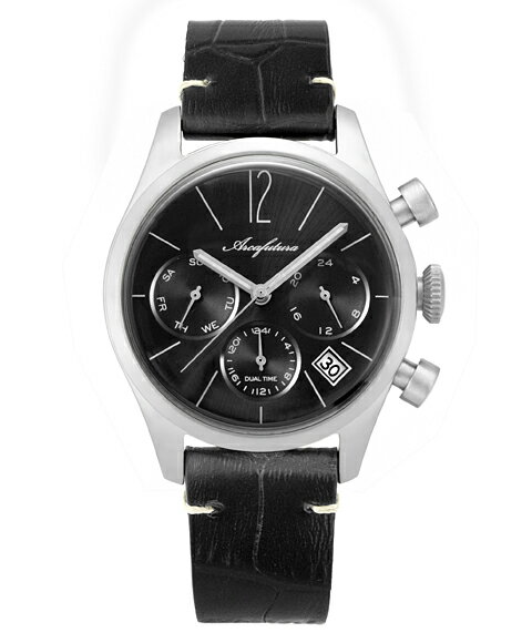 BVLGARI - アウトレット アルカフトゥーラ 腕時計 866BKBK ARCAFUTURA レザーストラップ ブラック系