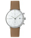 ユンハンス 腕時計 メンズ 特価品 ユンハンス マックスビル 027 4600 00b 腕時計 メンズ JUNGHANS Max Bill Chronoscope 027/4600.00B 自動巻 レザーストラップ 027460000B