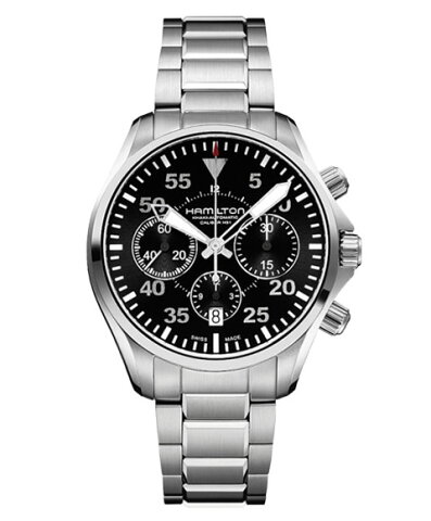 ハミルトン カーキ アビエーション パイロット H64666135 腕時計 メンズ HAMILTON KHAKI AVIATION PILOT 自動巻 メタルブレス ブラック系