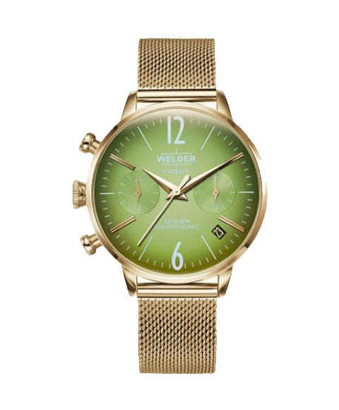 Rakuten - 特価品 ウェルダー ムーディ WWRC715 腕時計 レディース ユニセックス WELDER MOODY DUAL TIME 36MM ゴールド