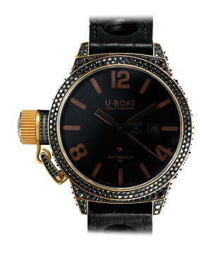 ユーボート プレシャス ブラックスワン 8000 腕時計 メンズ U-BOAT PRECIOUS BLACK SWAN 自動巻 レザーストラップ