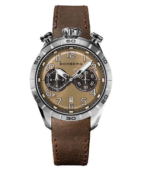 アウトレット ボンバーグ BB-68 NS44CHSS.206.9 腕時計 メンズ クォーツ BOMBERG ブラウン レザーストラップ ブラウン系