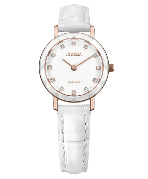 BVLGARI - ジョウィサ オーラ 5.639.S 腕時計 レディース JOWISSA Aura ゴールド レザーストラップ ホワイト系
