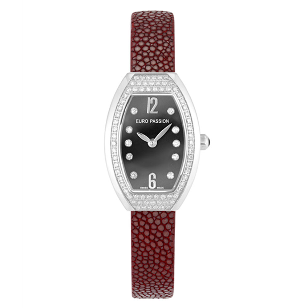 FRANCK MULLER - アウトレット ユーロパッションウォッチ トノー・ハーフパヴェ 923BA-GRD 腕時計 レディース EURO PASSION WATCH Tonneau Half Pave ワインレッド系