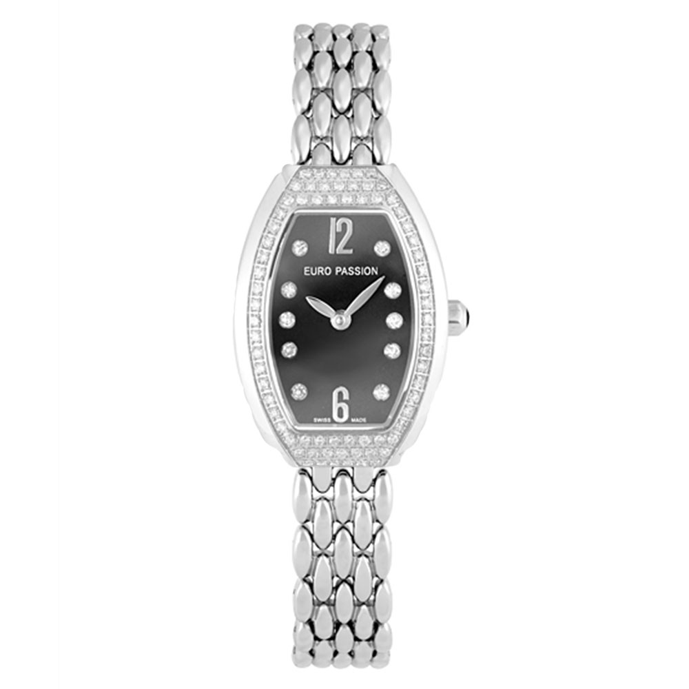 CASIO - アウトレット ユーロパッションウォッチ トノー・ハーフパヴェ 923BA-M 腕時計 レディース EURO PASSION WATCH Tonneau Half Pave メタルブレス