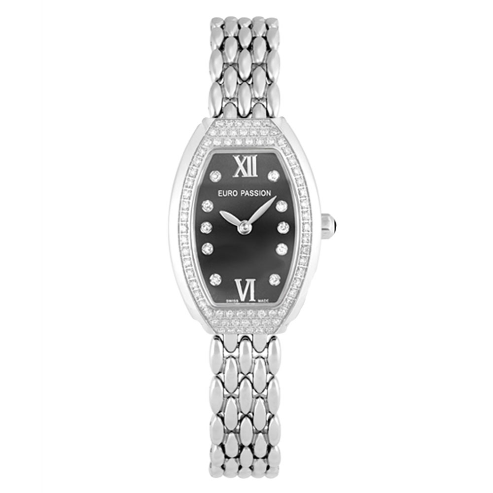 CARTIER - アウトレット ユーロパッションウォッチ トノー・ハーフパヴェ 923BR-M 腕時計 レディース EURO PASSION WATCH Tonneau Half Pave メタルブレス